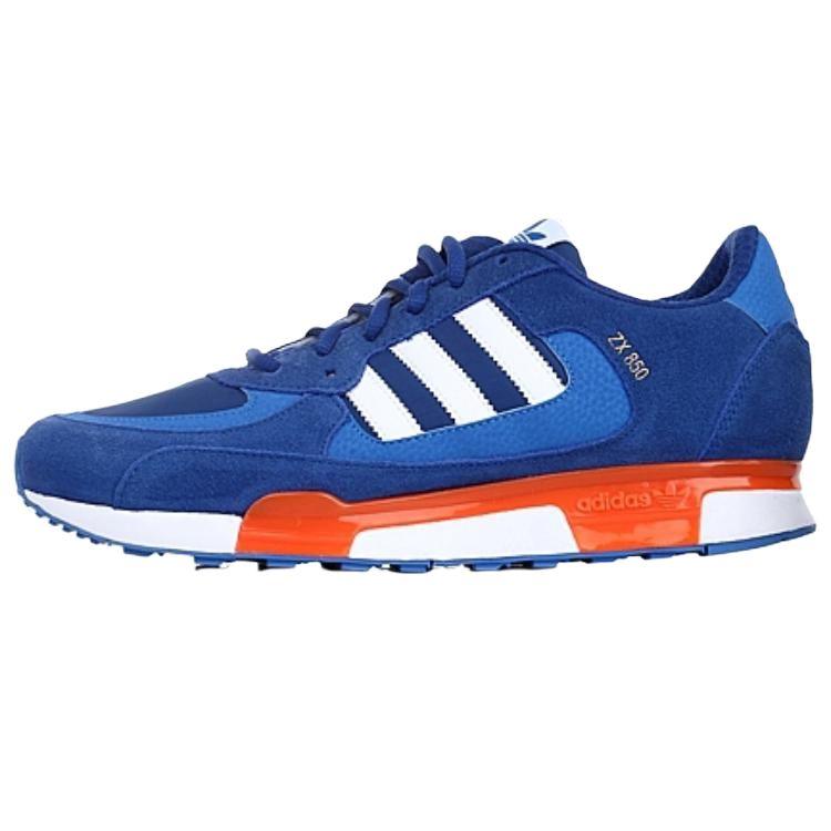 Adidas Originals ZX 850 Comfortable Non-Slip Wear-Resistant Breathable Low-Top Casual Running Shoes Men Sneaker White Blue B34766
