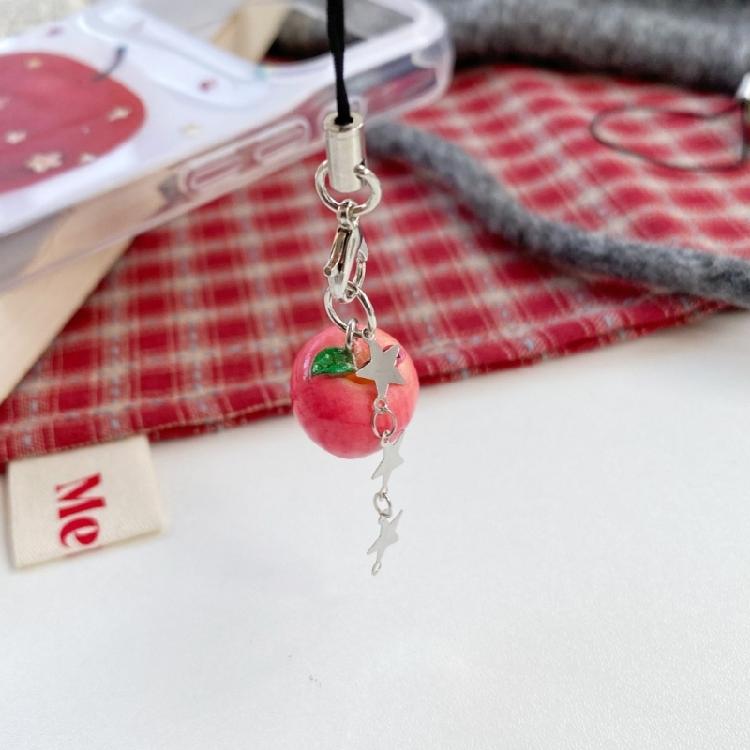 Lightweight Star Apples Keychain Stylish Backpack Phone Charm Fashion Accessories for Backpacks Or Wallets