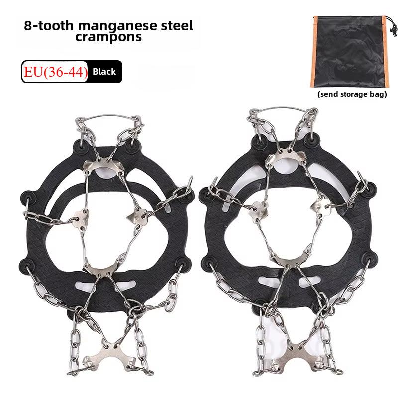 Outdoor Winter Hiking Climbing Snow Spikes Crampons Cleats Chain Claws Grips Boots Cover Ice Gripper Spike for Shoes Anti Slip