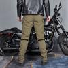New product Motorcycle Four Seasons Anti-drop Riding Pants, Waterproof and Windproof Double Layer Breathable High Waist Locomotive Anti-drop Pants Men