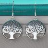 Silver Tree of Life Pendant Earrings for Women - West Lake Beauty Jewelry