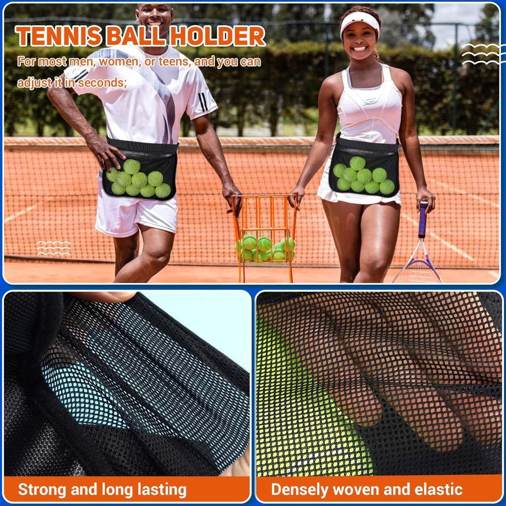 Draagbare Tennis & Pickleball Heuptas met Ballenopraper