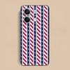 Red Blue Stripe Mobile Phone Case for Xiaomi Redmi Note 14 13 12 11 S Pro Plus 4G 5G Colorful Printing Cover Pretty Luxury Cover