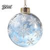 Reusable Plastic Baubles Glowing Christmas Story Ornament Light‑Up Mini Holiday Scene Hanging Ball with Warm Gift Embellishments LED Light,