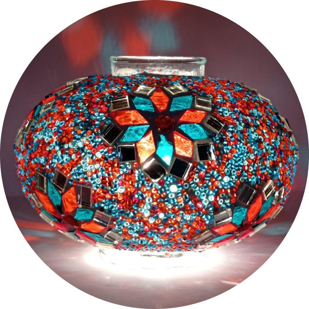 5pc Turco Marocchino Colore Mosaico In Vetro Lampada Antica Lampada A Mosaico Bohemian Tiffany Soffitto Appeso Lampadario a Sospensione Lampadario