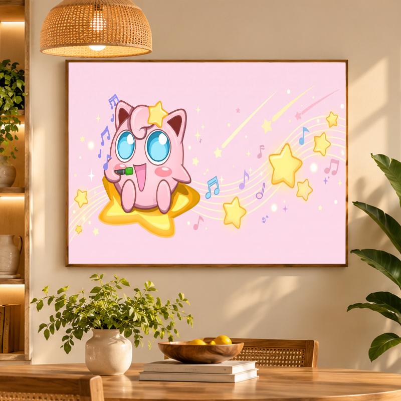 5D Diamond Painting Jigglypuff DIY Full Drill Diamond Art Kit Home Decoration