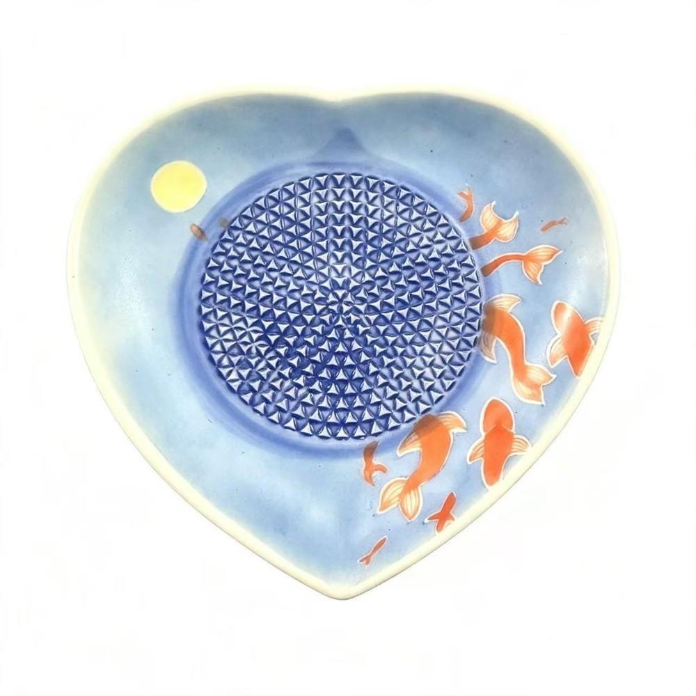 Food Grade Ceramic Ginger Grater Heart Shaped Grinding Tool Efficient Garlic Grater Plate Kitchen