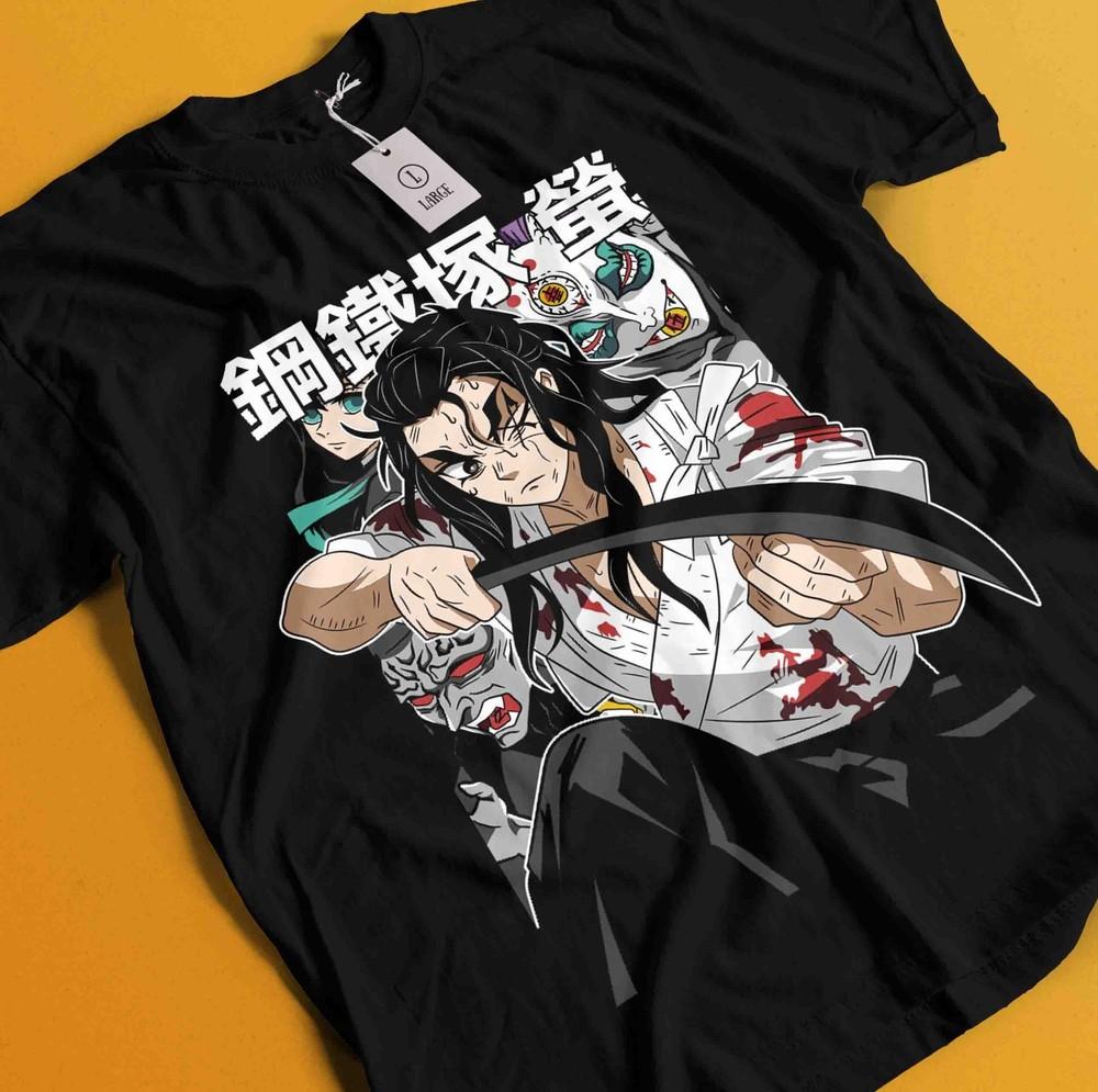 

Demon Slayer Shirt Haganezuka Tshirt Gyomei Himejima T-Shirt Muzan Tanjiro S