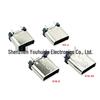 TYPE-C Female 16P Vertical Mount 4-Leg DIP with Positioning Posts H8.8/9.3/10.0/10.5