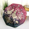 Rooster pattern, automatic folding umbrella, portable and foldable design, 8 ribs, a Christmas or birthday gift.