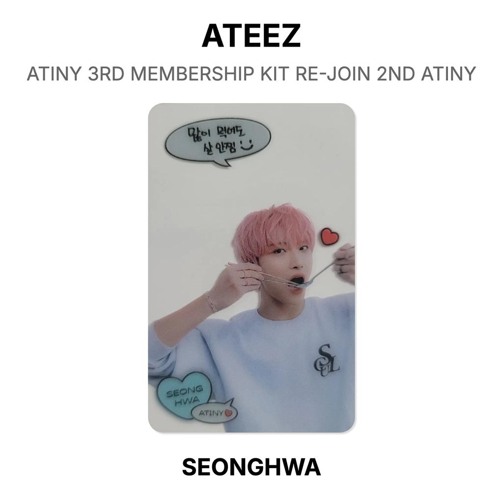 ATEEZ ATINY 3RD MEMBERSHIP KIT RE-JOIN 2ND ATINY Official Photocard