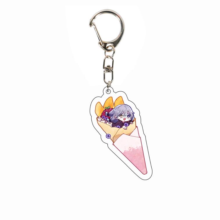 Klíčenka Jujutsu Kaisen: Yuji, Megumi, Gojo - Oboustranný akrylový přívěsek