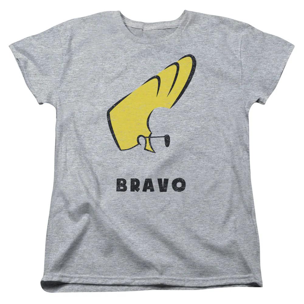 

Johnny Bravo Johnny Hair Womens T Shirt Athletic Heather S