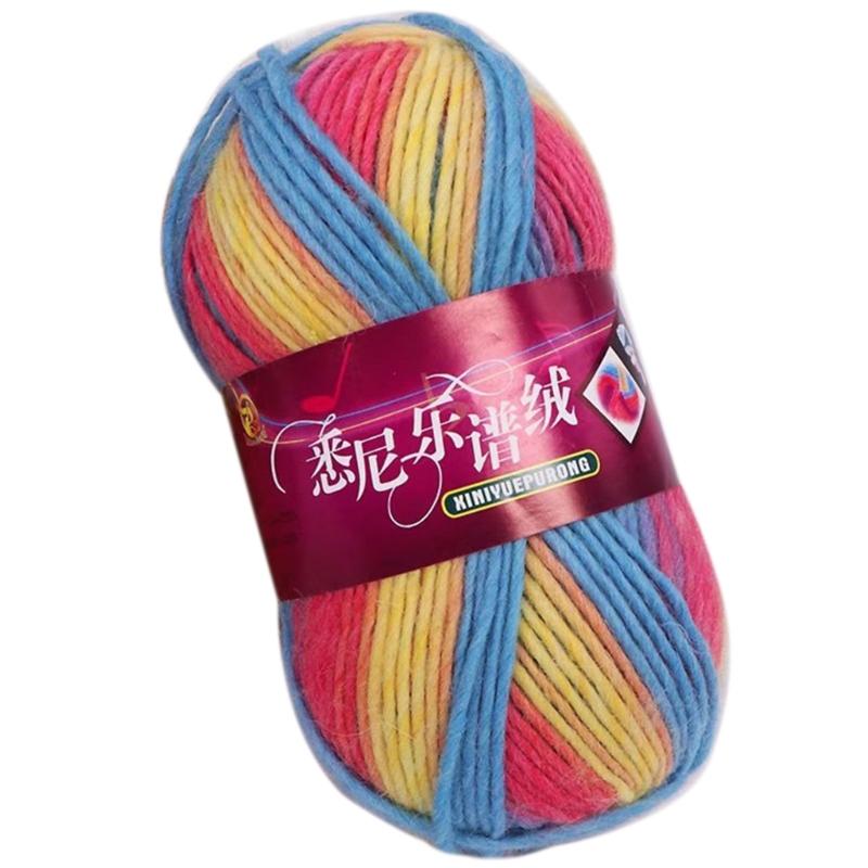 Rainbow Wool Yarn Bundle for Crafting Create Beautiful Scarves, Hats, and More