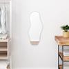 VidaXL Wall Mirror Makeup Vanity Cosmetic Bedroom Decoration Bathroom Living Room Interior Silver 348255