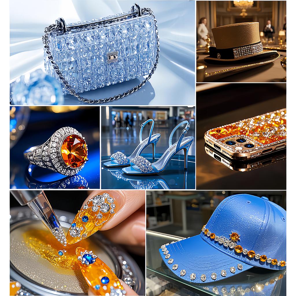 Pietra Strass di Cristallo Trasparente Rotonda da Cucire con 2 Fori Fondo Piatto per Ornamento Abito da Sposa Vestiti Borse Scarpe