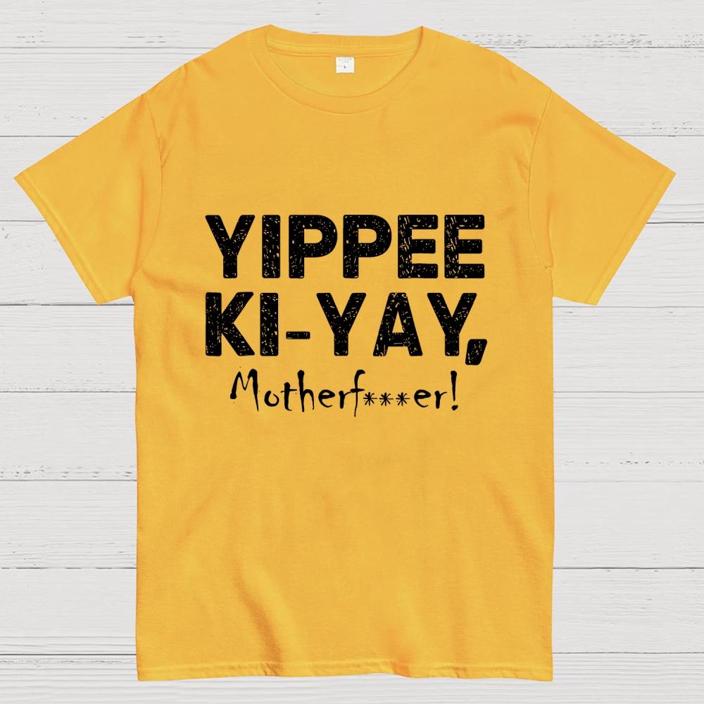Yippee-Ki-Yay Cotton Summer Casual Cool Loose T-Shirt