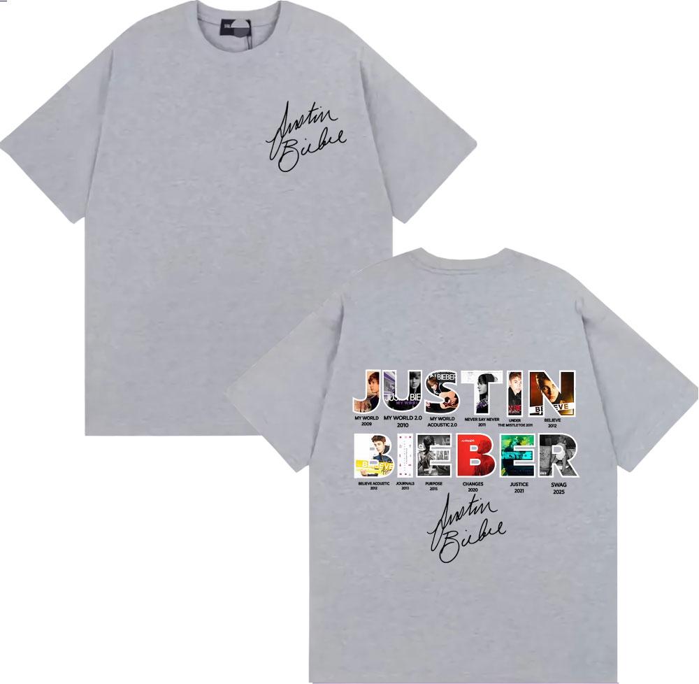 New Album Cover Graphics Tshirt Unisex and Women Summer Cotton Clothing Fashion Hiphop Y2K Short Sleeved Top Unisex