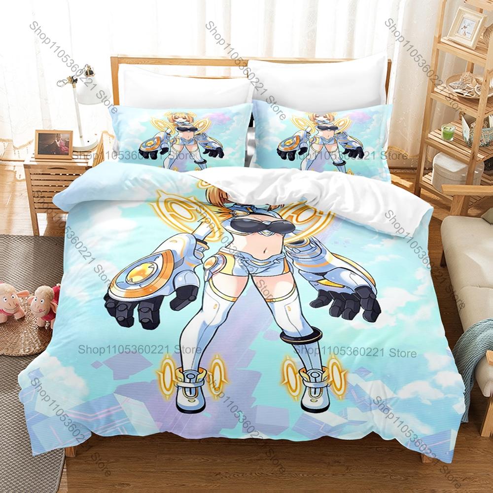 Gentle Kawaii Schoolgirl Graphic Kannuki Natsume Warm Daily Anime Bedding Set Duvet Cover With 2 Pillowcases Teen Girly Bedroom