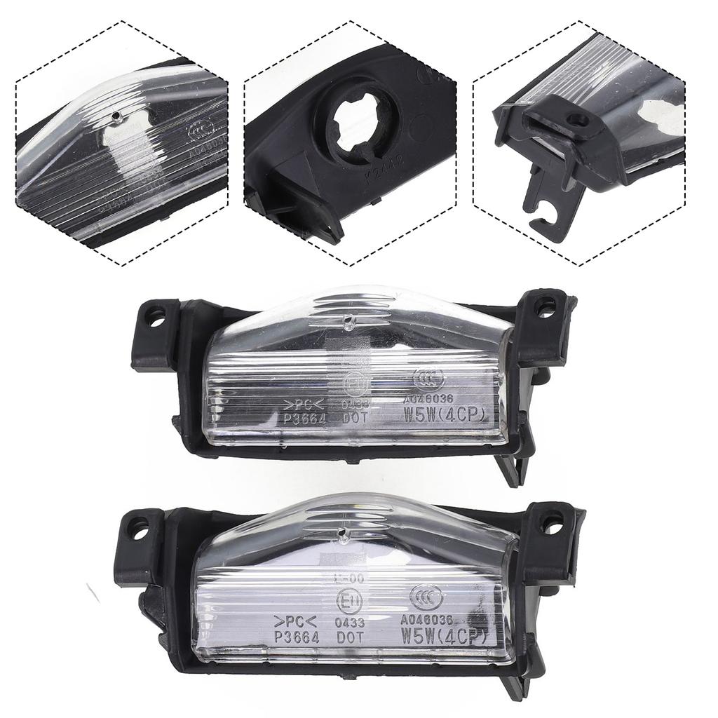 הוסף סטייל ופונקציונליות ל-For Mazda 2 3 2009 2013 שלך עם 2 יחידות כיסויי מנורות לוחית רישוי אחוריים