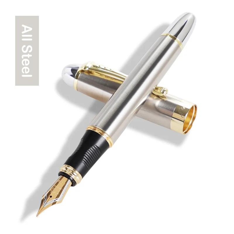 Jinhao X450 Fountain Pen 1.0mm Bent Nib Calligraphy Pen High Quality Metal Pens for Writing School Office Supplies Stationery
