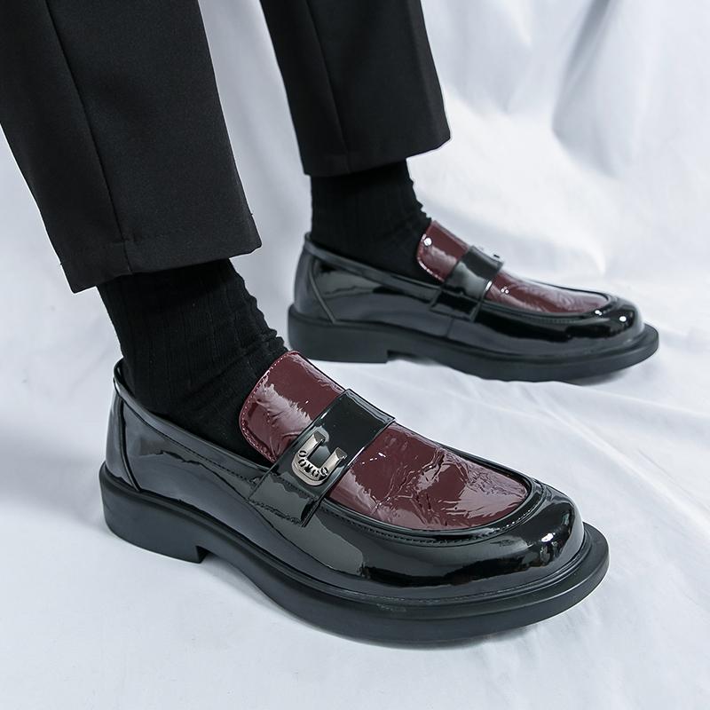 Mode Mode Hommes Chaussures Business Décontractées Mocassins en Cuir Fait Main Chaussures Confortables Cuir Artificiel de Qualité Chaussures de Conduite Taille 38-46