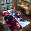 Demon Slayer Anime Rug Carpet Large Area Rug Non Slip Washable Floor Mat Gamer Room Bedroom Home Decor