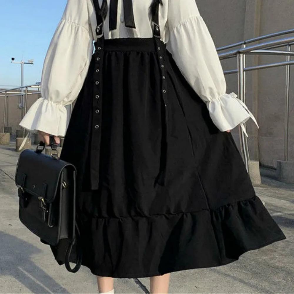 Fuste Femei Ocazional Modă Încântător Stil japonez Elegant Femeie Confortabil Studenți Lejer Tot-se potrivește Îmbrăcăminte de stradă Chic Ins Simplu