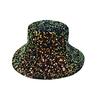 Shiny Sequin Bucket Hat for Women Glitter Bling Disco Hat Sparkly Party Rave Fisherman Cap Outdoor Sun Hat for Beach Travel