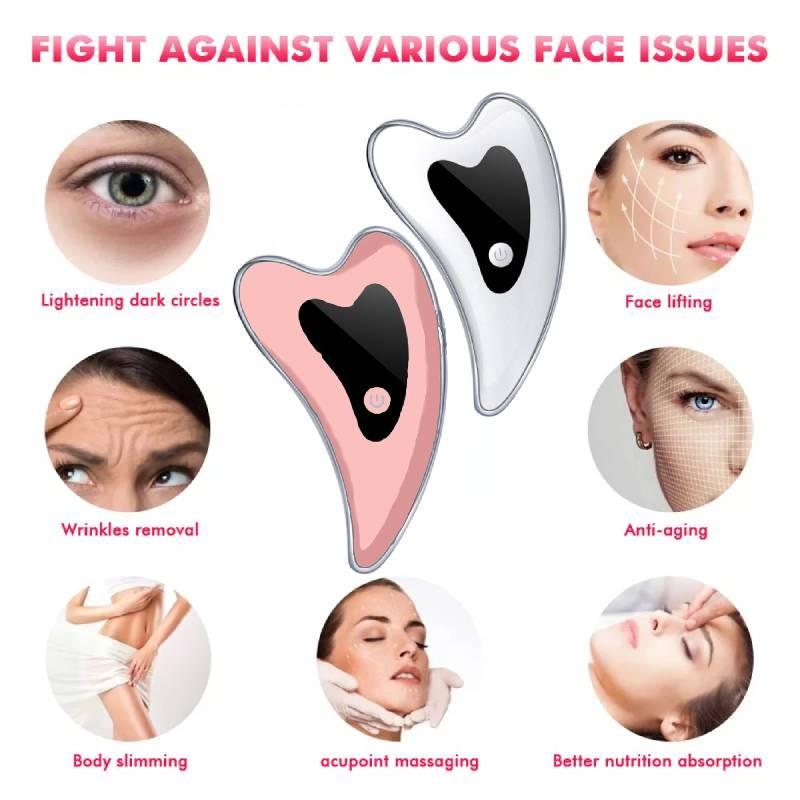 Guasha Massager Electric Gua Sha Board Face Massager Facial Scraping Scraper
