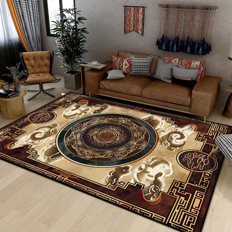 Persian Luxury Carpet for Living Room Boho Decoration Home Sofa Non-slip Large Rugs Bedroom Office Washable Floor Mat Dustproof