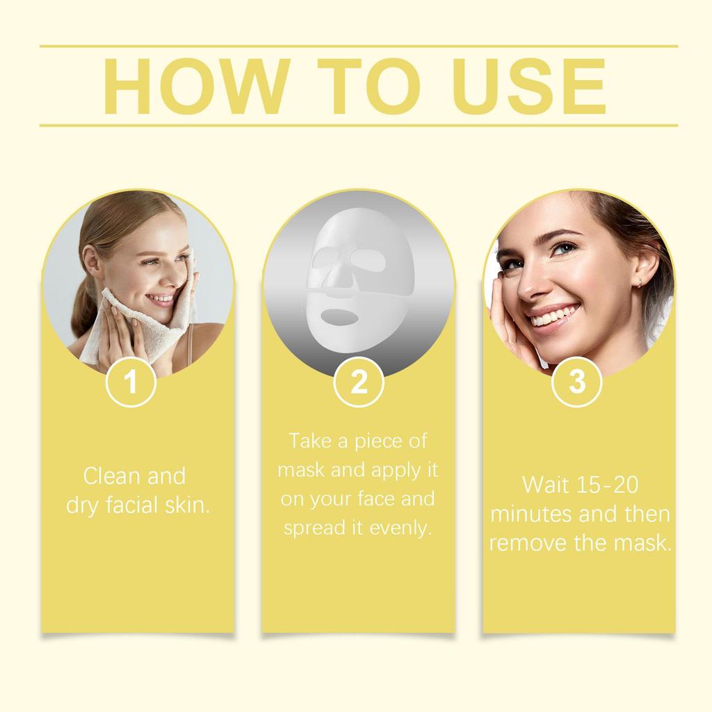 EELHOE Kollagenmaske (4 Stück): Reduziert feine Linien, strafft und glättet die Haut, bietet antioxidative Vorteile, nährt, spendet Feuchtigkeit und bekämpft Falten.