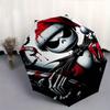 1 Automatisches Öffnen The Nightmare Before Christmas, Jack Skellington Motiv Bunt 8-Speichen Tragbarer Regenschirm für Damen und Herren, Ein Kompakter Pendlerbegleiter
