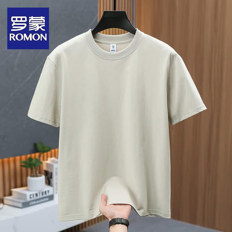 ROMON Men's Summer Loose Fit Short Sleeve T-Shirt