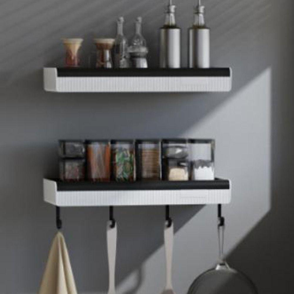 

Plastic Bathroom Storage Rack Wall-mounted Toilet Storage Rack Cosmetics Storage Box Kitchen чёрный