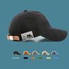 Trendy brand sticker baseball hat men and women couples versatile casual visor retro soft top pure cotton cap