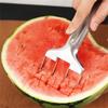 Stainless Steel Three-cut Watermelon Cutter Multi-function Fast Watermelon And Cantaloupe Dicer