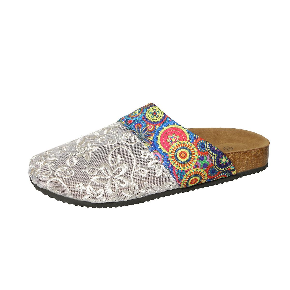 

New Style Thick-soled Flat-front Slip-on Shoes for Women, Casual Slippers 43 білий
