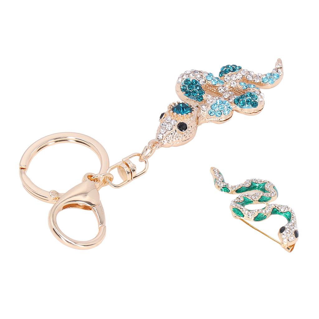 Snake Brooch Exquisite Design Premium Alloy Sturdy Durable Wear Resistant Wide Application Women