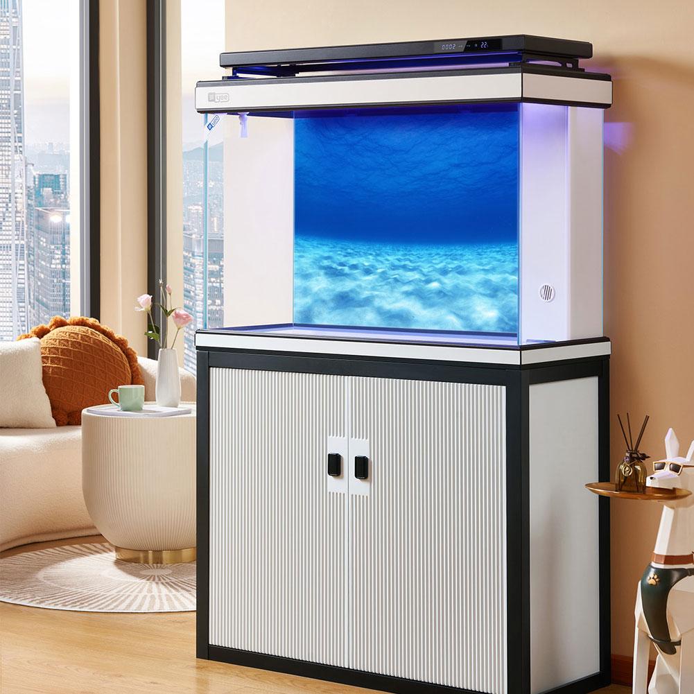 Aquarium Background Sticker Fish Tank Backdrop Forest/Moss/Ocean World DIY Cutting Available Background Self Cling Aquarium Wallpaper Decorations