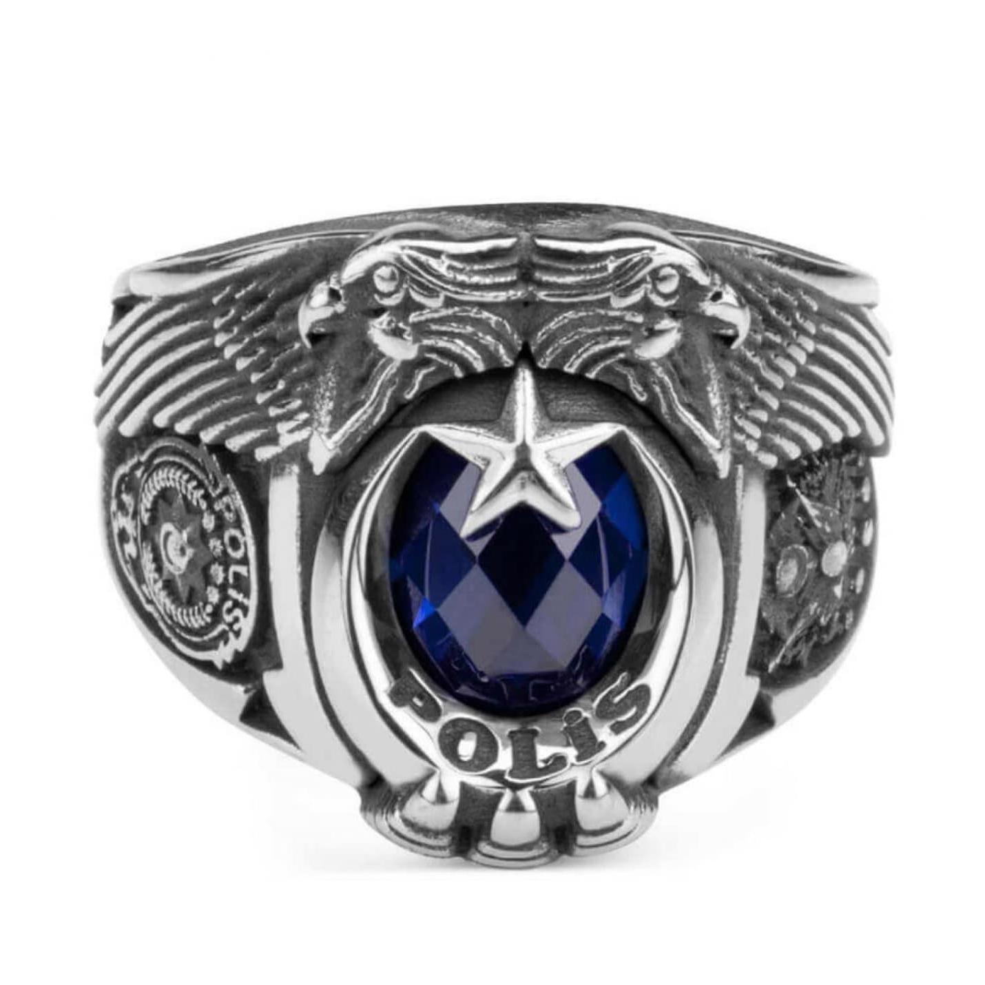 

Османское когтистое полицейское кольцо с головой двойного орла