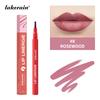 Lakerain Lip Liner GIE: 8 Shades Lightweight Nude Lip Liner with Ballpoint Felt Tip, Long-Lasting Waterproof & Smudge-Proof, Transfer-Proof Stain