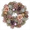 Q-FLA Christmas Wreath Natural Medium Handmade Entrance Door Decor 24.5cm Holiday Ornament Gift Home Decoration Indoor Wall Hanging