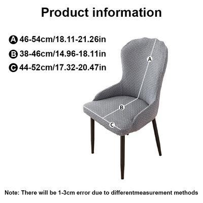 1 Stück Elastische Dehnbare Kleine Sesselhülle Karierte Jacquard-Stuhlbezug All-inclusive Gebogener Stuhlbezug für Esszimmer Zuhause