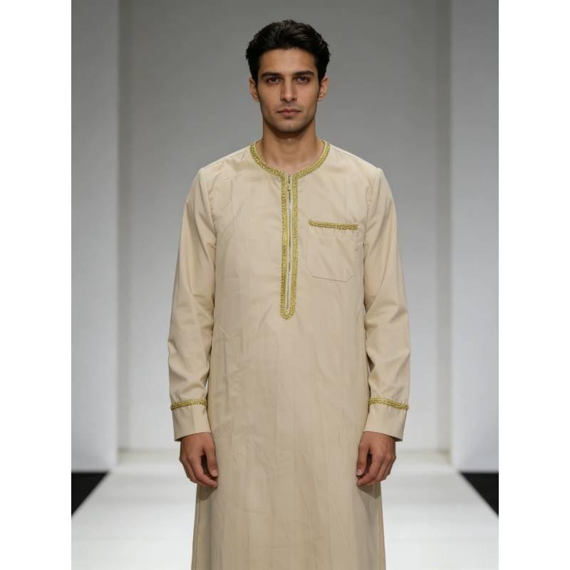 Middle Eastern Polyester Long Robe For Costume And Cultural Events