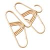 Rattan Hangers for Kids Clothes in Khaki Color with Craftsmanship for Home Use 2 pcs