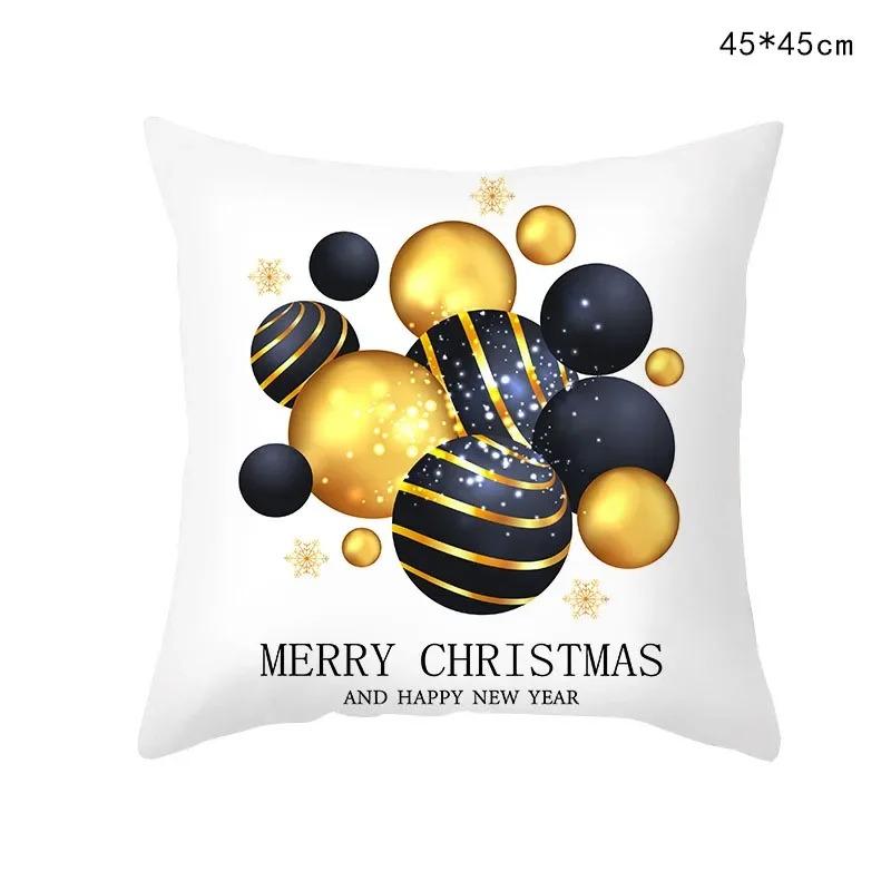 Christmas Themed Pillowcases Car Accessories Office Santa Claus Living Room Sofa Home Pillowcases