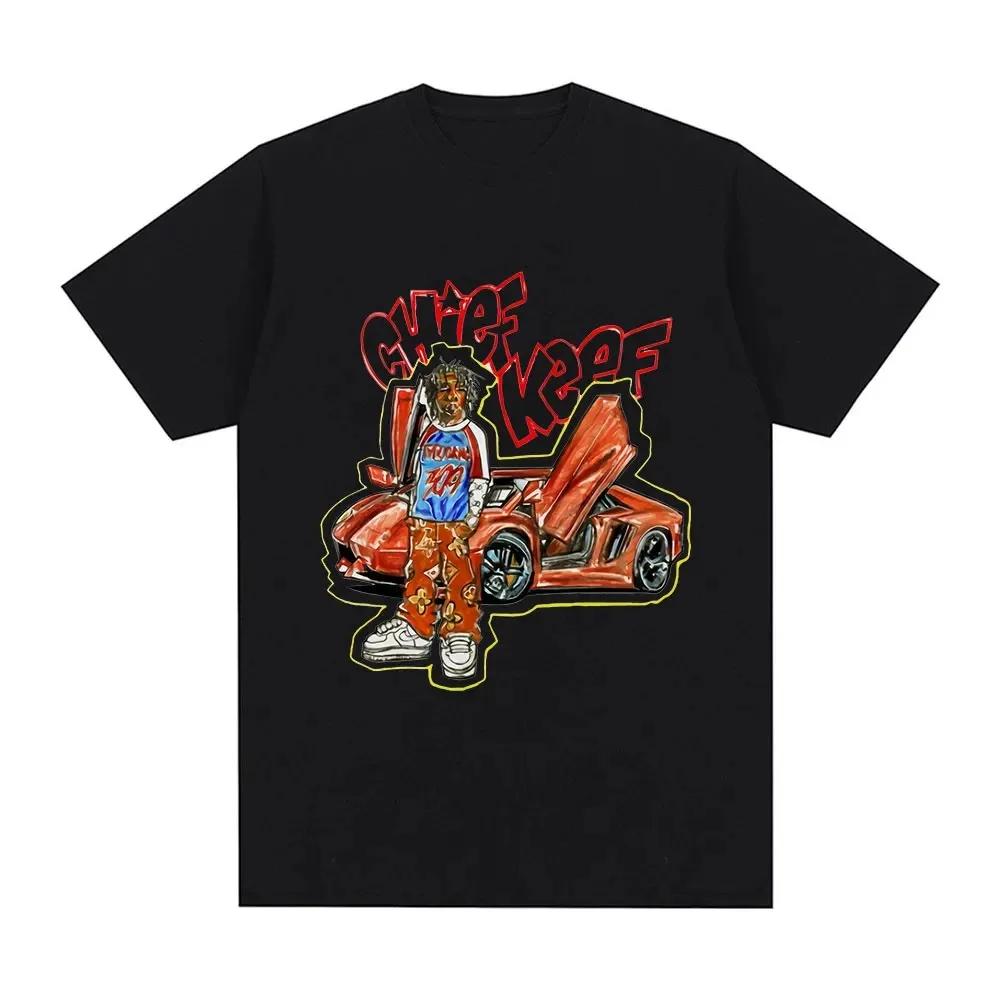 Rapper Chief Keef for President T Shirt Men Fashion Casual Short Sleeve T-shirt Aesthetic Vintage Oversized T-shirts Streetwear