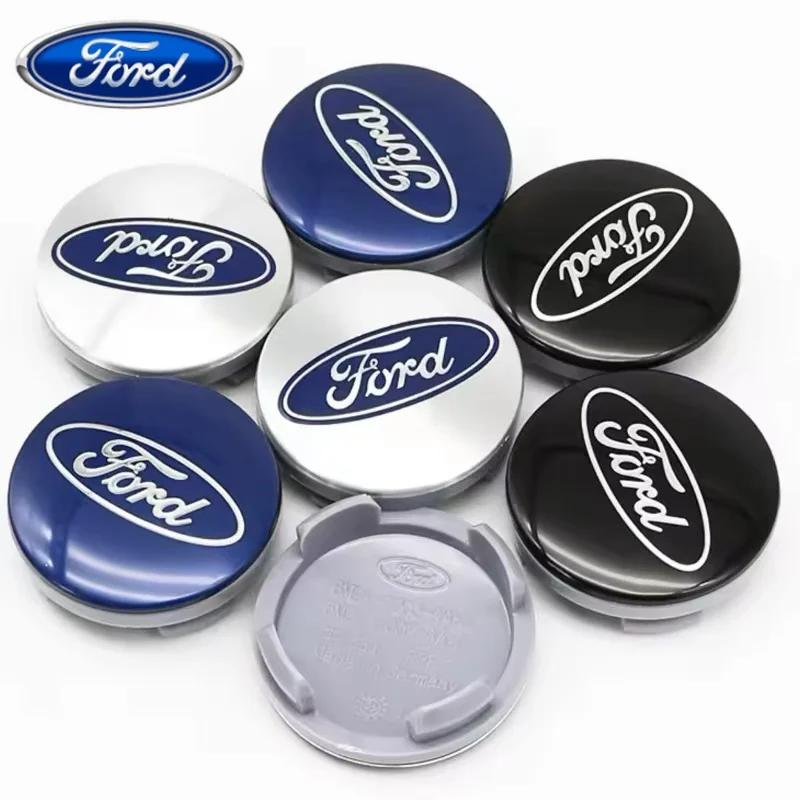 Autoaufkleber 2026 Ford 4-teilig 54 mm Original Radnabenabdeckungen für Ford Focus MK2 Fiesta Mondeo Galaxy Fal