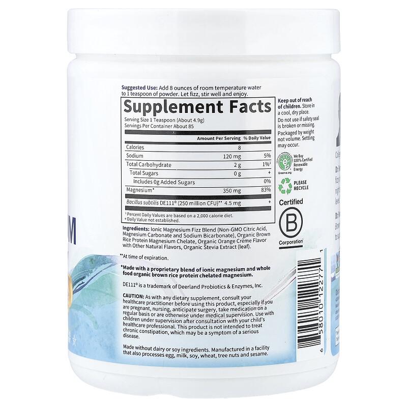 Dr. Formulated, Whole Food Magnesium, Orange, 14.8 Oz (419.5 G)